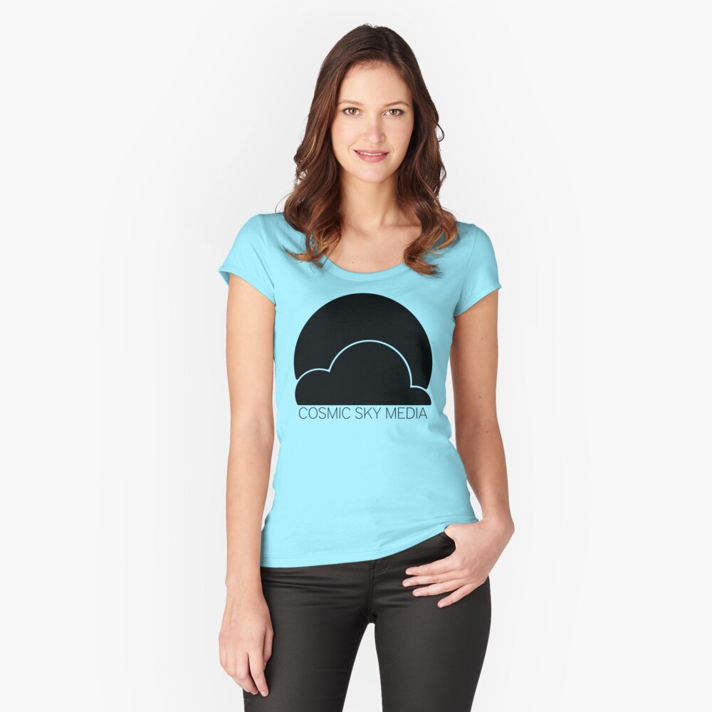 Item preview, Fitted Scoop T-Shirt designed and sold by CosmicSkyMedia.