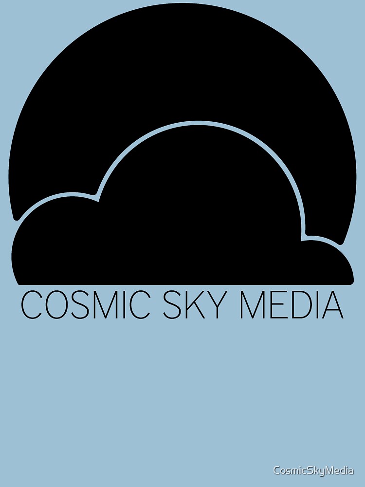 Cosmic Sky Media Logo (Black) by CosmicSkyMedia