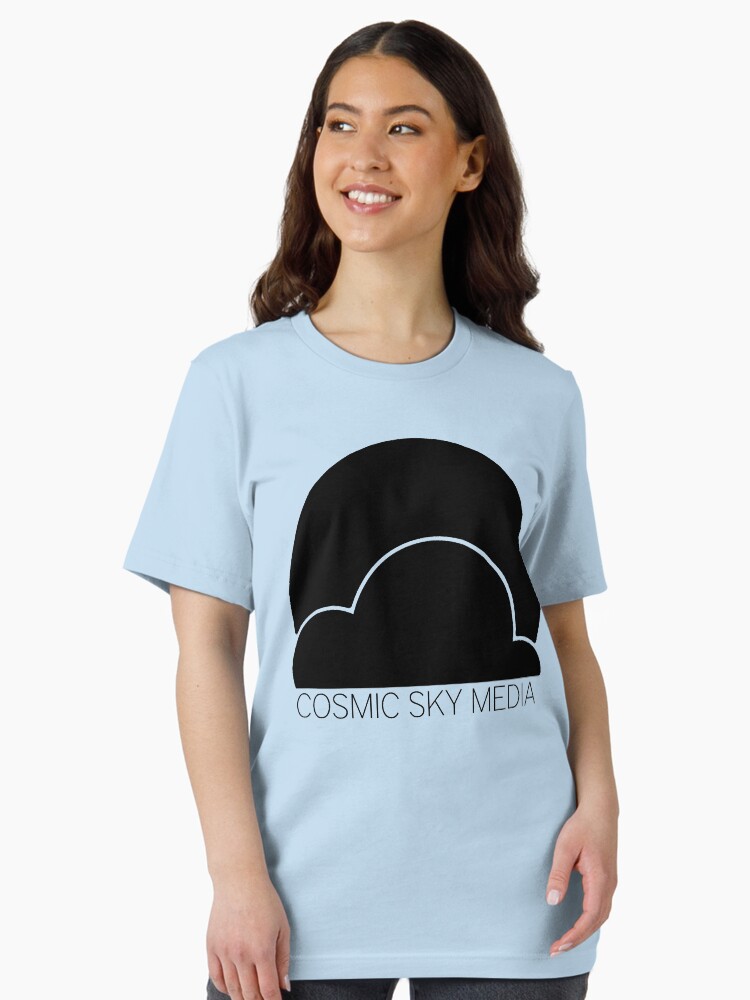 Thumbnail 1 of 7, Essential T-Shirt, Cosmic Sky Media Logo (Black) designed and sold by CosmicSkyMedia.