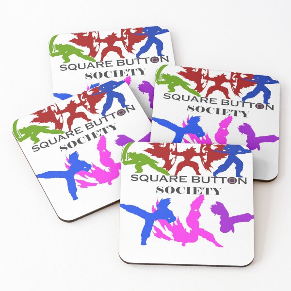 Item preview, Square Buttons Society designed and sold by beasoila9010.