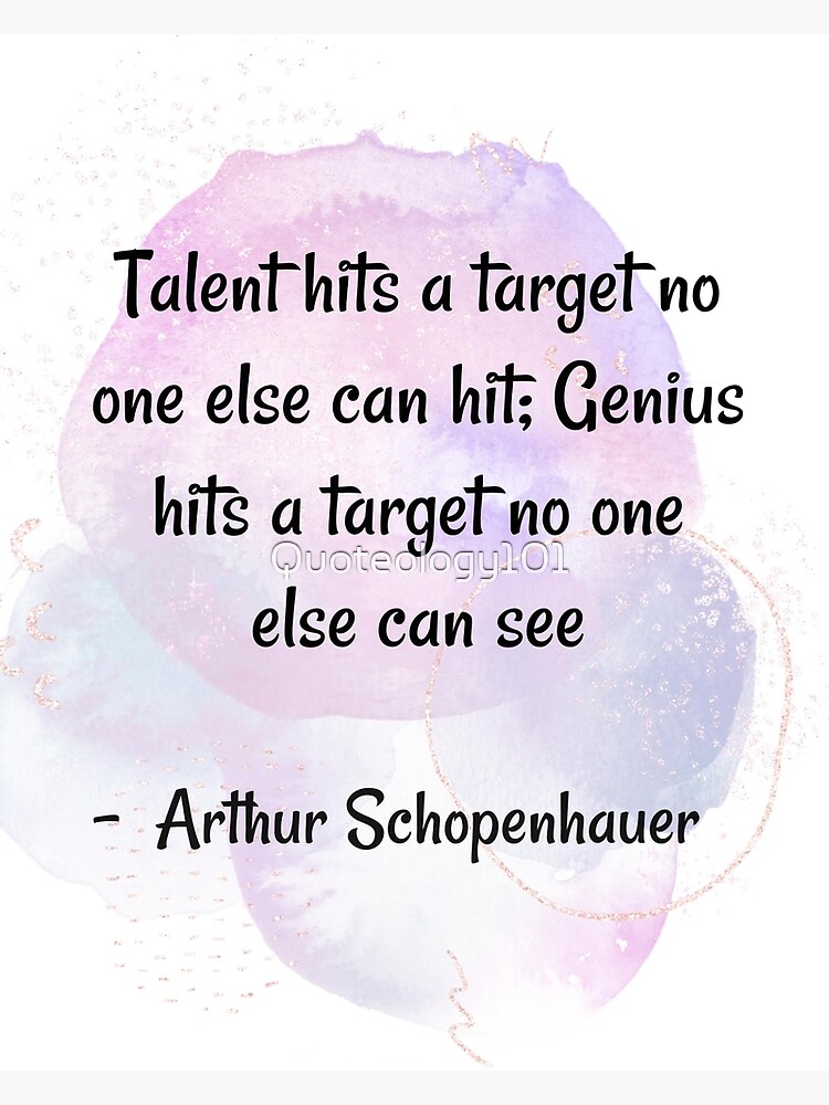 "Quotes About Genius | Quotes About Student | Talents Hits A Target No ...