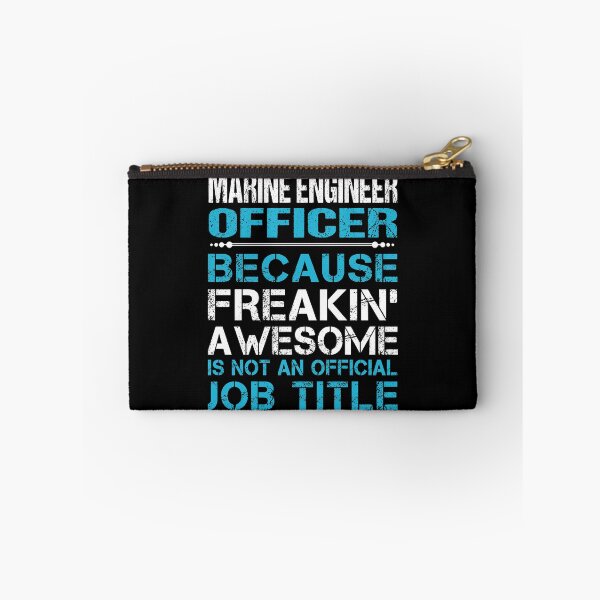 Item preview, Marine Engineer Officer T Shirt - Freaking Awesome Job Gift Item Tee designed and sold by beckergree.