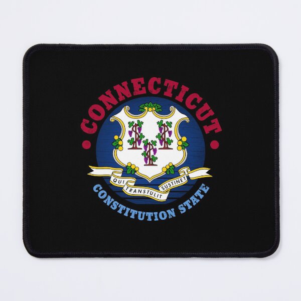 Item preview, CONNECTICUT CONSTITUTION STATE FLAG designed and sold by Madjack Tees Kiwi SuperStore.