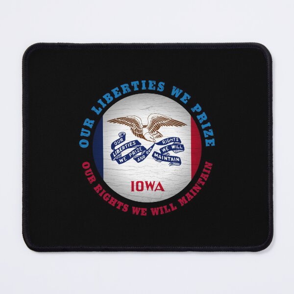 Item preview, IOWA HAWKEYE STATE FLAG designed and sold by Madjack Tees Kiwi SuperStore.