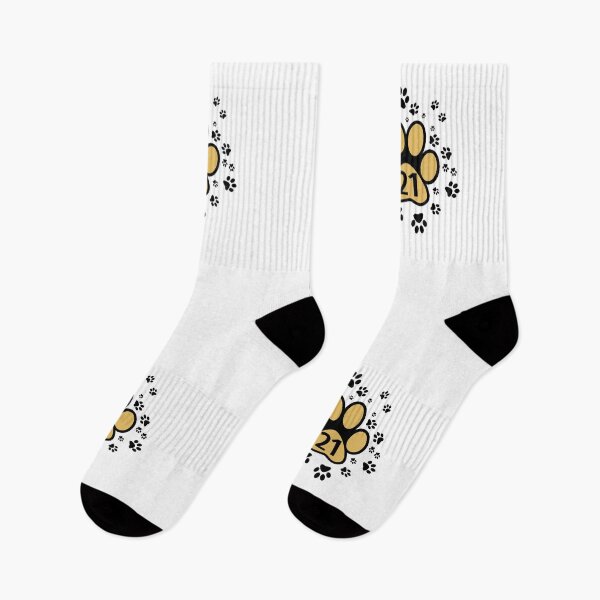 Item preview, Paw prints with number twenty one - numbers designed and sold by MadandMean.