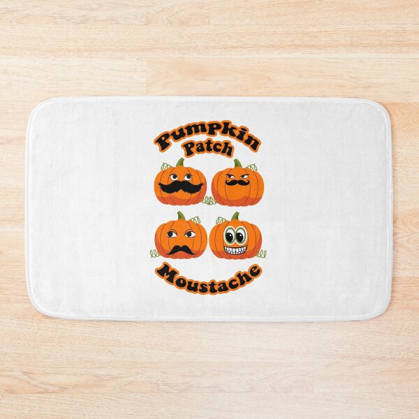 Item preview, Pumpkin Patch Moustache Cute Funny Happy Hallowe'en Thanksgiving Movember Veggie Humour Pumpkins designed and sold by H3designs.