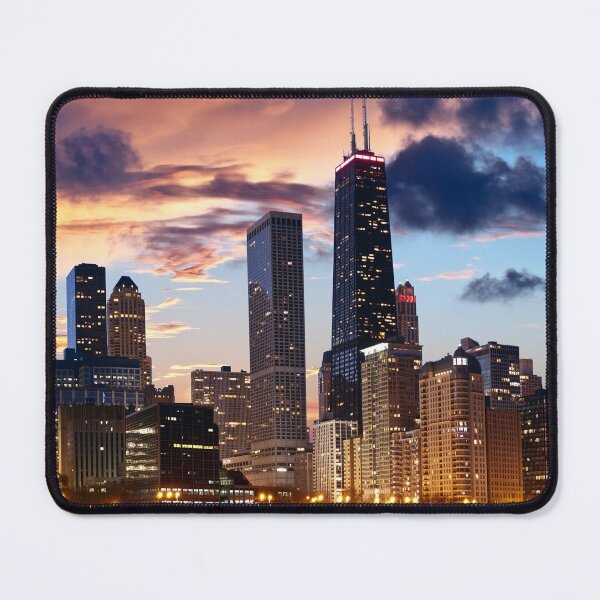 Item preview, Chicago Skyline Downtown IL Sunset designed and sold by Piper-Deals.