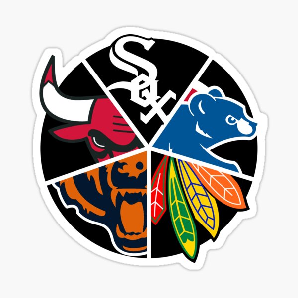 Chicago teams combined, all logos  Chicago sports teams, Chicago sports,  Team decal