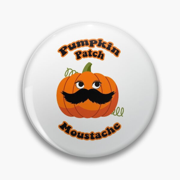 Item preview, Pumpkin Patch Moustache Cute Funny Happy Hallowe'en Thanksgiving Movember Veggie Humour Pumpkin designed and sold by H3designs.