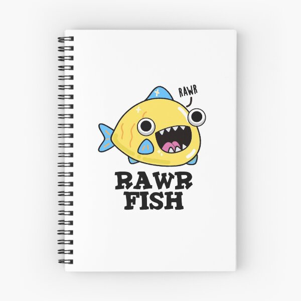 Item preview, Rawr Fish Funny Animal Puns  designed and sold by punnybone.