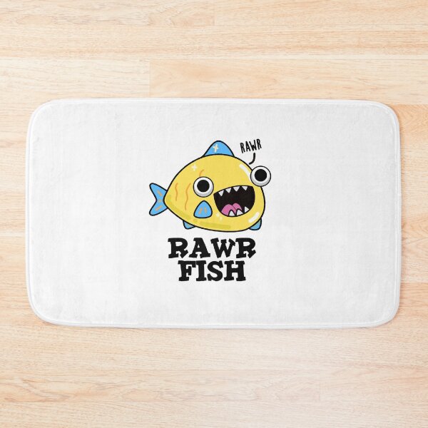 Item preview, Rawr Fish Funny Animal Puns  designed and sold by punnybone.