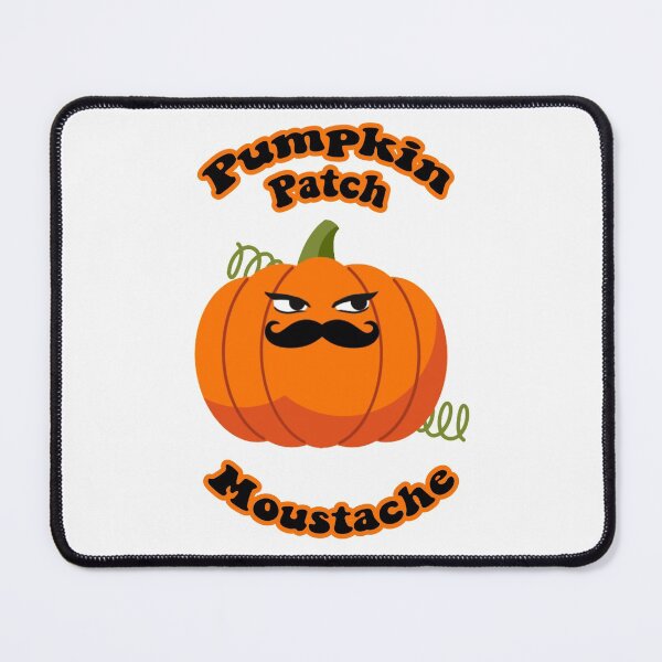 Item preview, Pumpkin Patch Moustache Cute Funny Happy Hallowe'en Thanksgiving Movember Veggie Humour Pumpkin designed and sold by H3designs.
