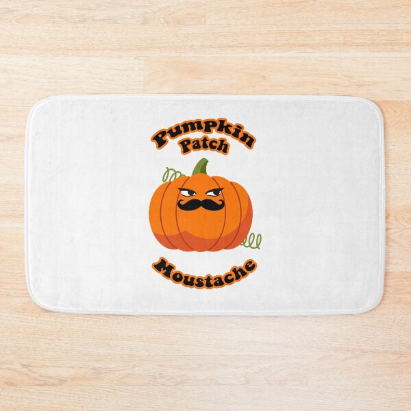 Item preview, Pumpkin Patch Moustache Cute Funny Happy Hallowe'en Thanksgiving Movember Veggie Humour Pumpkin designed and sold by H3designs.