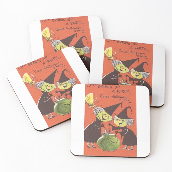 Item preview, Vintage Halloween Witch Greeting Card  designed and sold by Bellathewilde.
