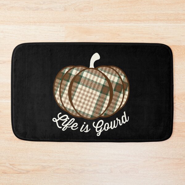 Item preview, Life is gourd plaid print pumpkin designed and sold by Designforoz.