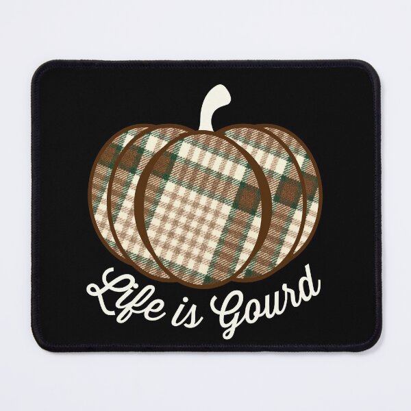 Item preview, Life is gourd plaid print pumpkin designed and sold by Designforoz.