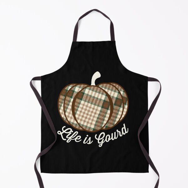 Item preview, Life is gourd plaid print pumpkin designed and sold by Designforoz.