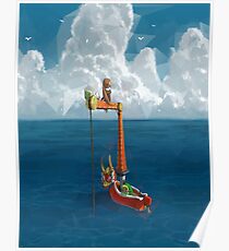 Wind Waker-Lone Ocean Poster
