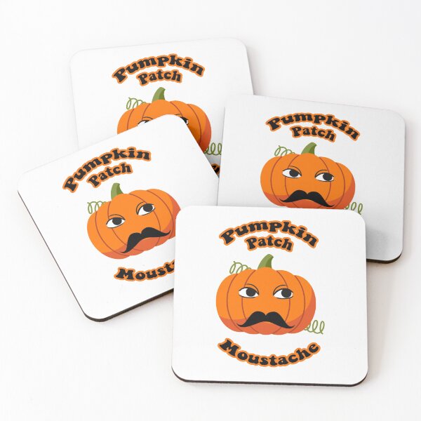 Item preview, Pumpkin Patch Moustache Cute Funny Happy Hallowe'en Thanksgiving Movember Veggie Humour Pumpkin designed and sold by H3designs.