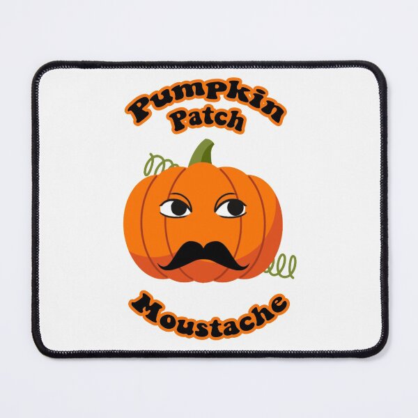 Item preview, Pumpkin Patch Moustache Cute Funny Happy Hallowe'en Thanksgiving Movember Veggie Humour Pumpkin designed and sold by H3designs.