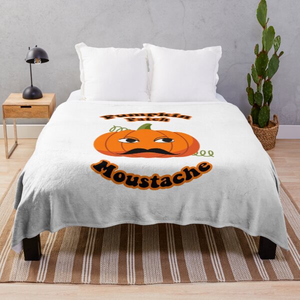 Item preview, Pumpkin Patch Moustache Cute Funny Happy Hallowe'en Thanksgiving Movember Veggie Humour Pumpkin designed and sold by H3designs.
