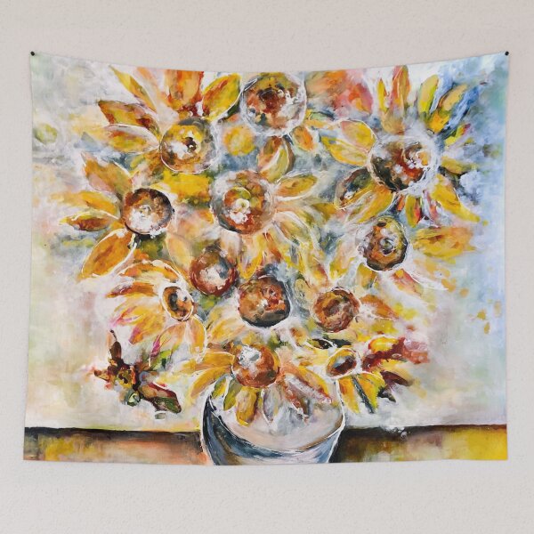 Aperçu de l'œuvre 13 Tournesols créée et vendue par MarianneTowArt.