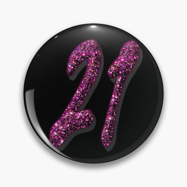 Item preview, Number twenty one for 21st birthday or anniversary numbers designed and sold by GlamourChick.