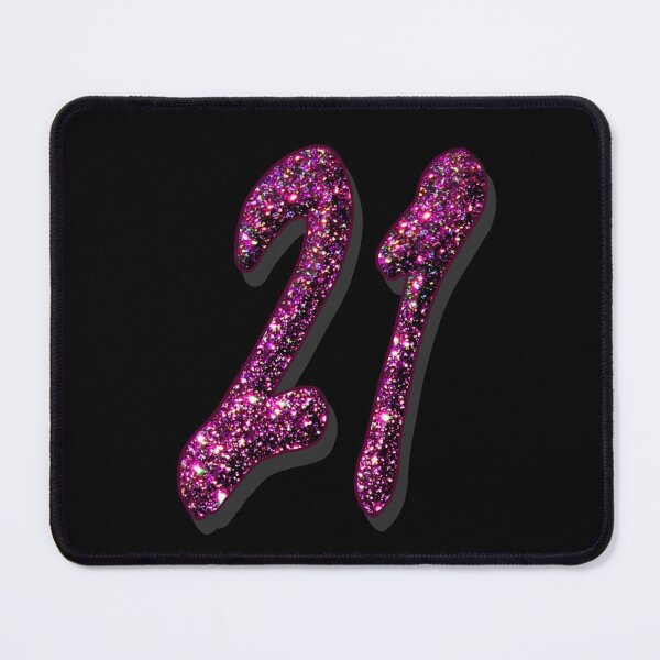 Item preview, Number twenty one for 21st birthday or anniversary numbers designed and sold by GlamourChick.