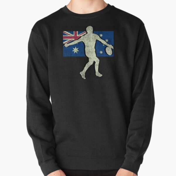 Item preview, Aussie Rules | Footy | Football | Vintage Retro | Australian Flag designed and sold by Aussies-R-Us.