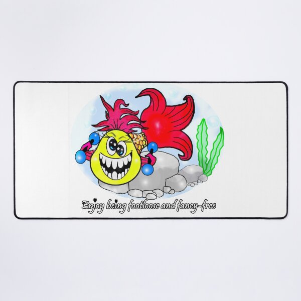 Item preview, Enjoy being footloose and fancy-Free -Fish designed and sold by Shirley cute art .