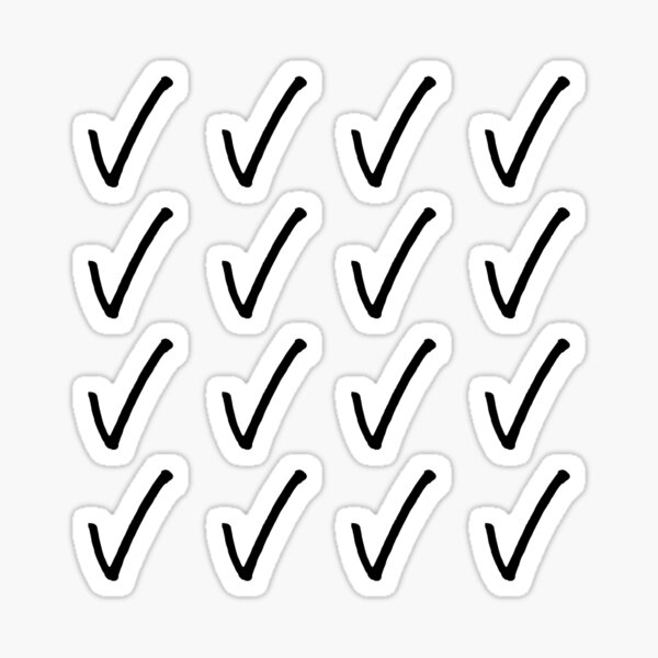 Item preview, Small Check Mark Symbol 16 pack designed and sold by Loving-school.