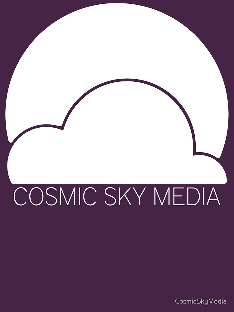 Cosmic Sky Media Logo (White) by CosmicSkyMedia