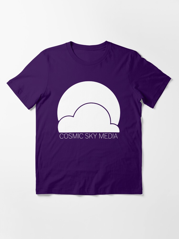 Thumbnail 3 of 7, Essential T-Shirt, Cosmic Sky Media Logo (White) designed and sold by CosmicSkyMedia.