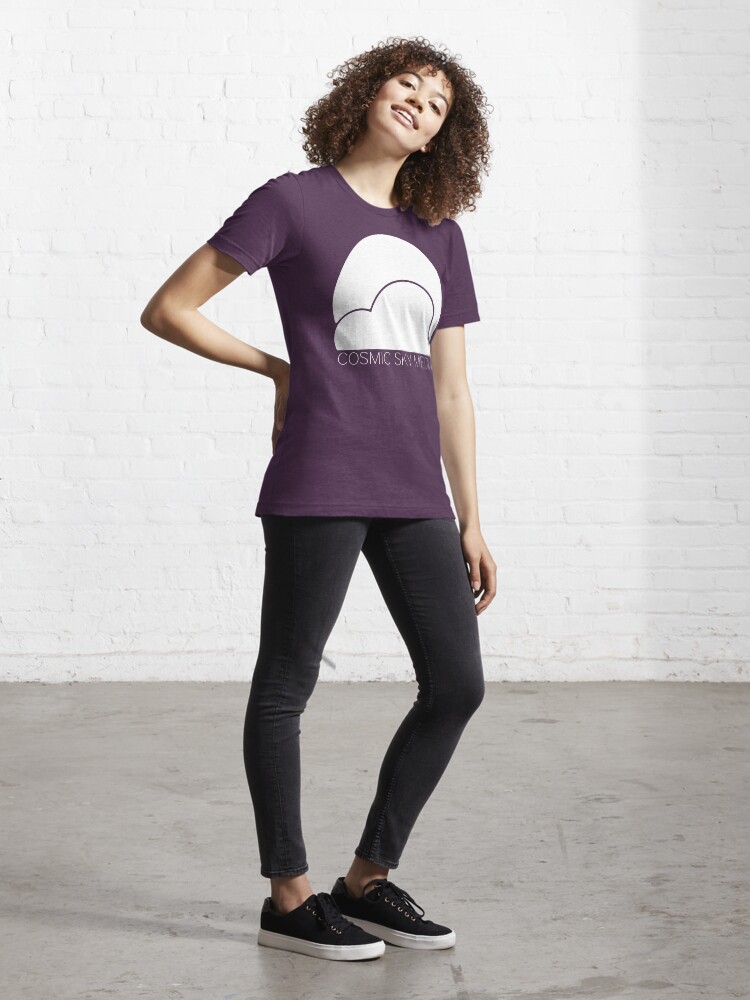 Alternate view of Cosmic Sky Media Logo (White) Essential T-Shirt