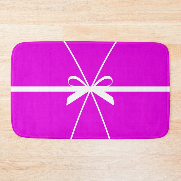 Item preview, Bow present skinny waist belt in hot pink background designed and sold by SueKnox.
