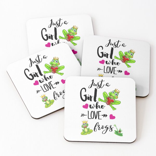 Item preview, Just A Girl Who Loves Frogs designed and sold by Preety Padhiyar.