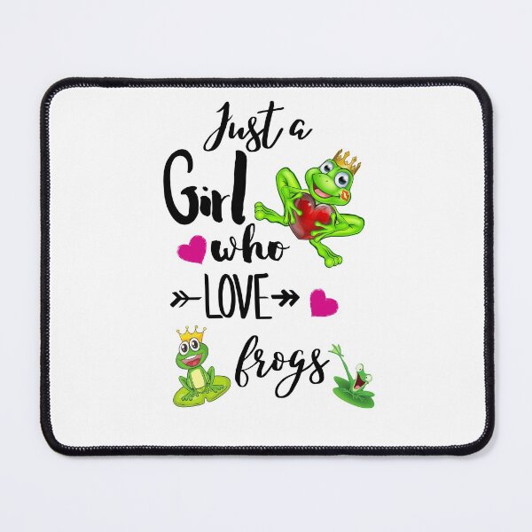 Item preview, Just A Girl Who Loves Frogs designed and sold by Preety Padhiyar.