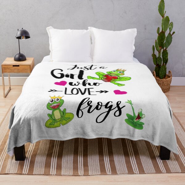 Item preview, Just A Girl Who Loves Frogs designed and sold by Preety Padhiyar.