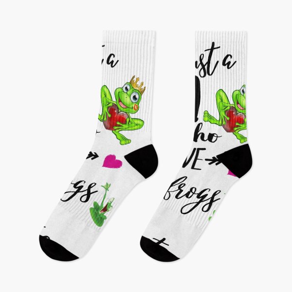 Item preview, Just A Girl Who Loves Frogs designed and sold by Preety Padhiyar.