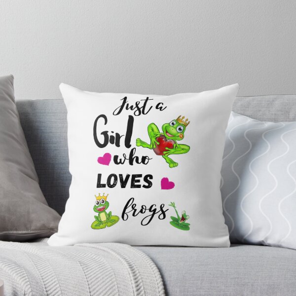 Item preview, Just A Girl Who Loves Frogs designed and sold by Preety Padhiyar.