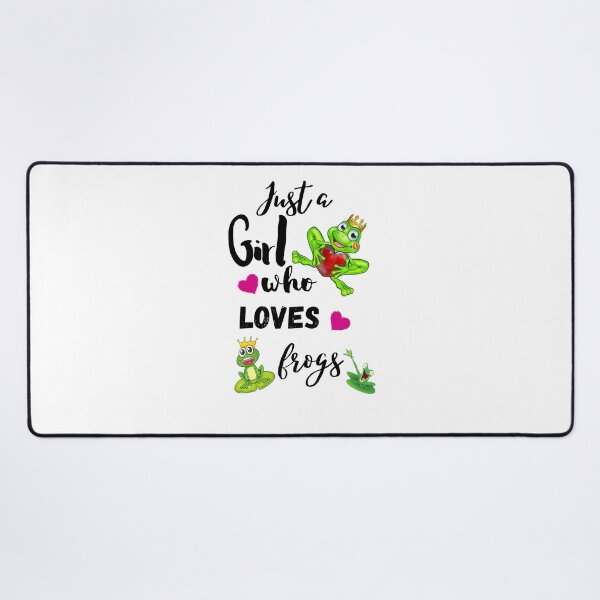 Item preview, Just A Girl Who Loves Frogs designed and sold by Preety Padhiyar.