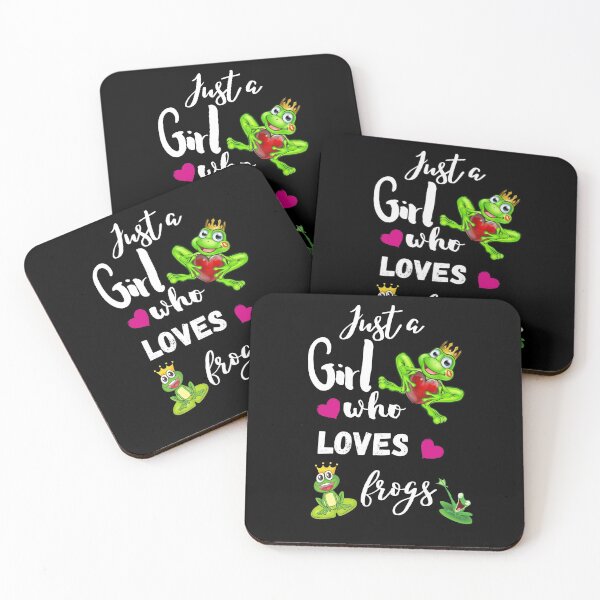 Item preview, Just A Girl Who Loves Frogs designed and sold by Preety Padhiyar.