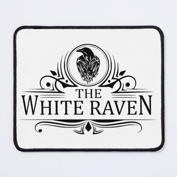 Item preview, Crescent City White Raven Nightclub emblem simple black designed and sold by GinaBirki.