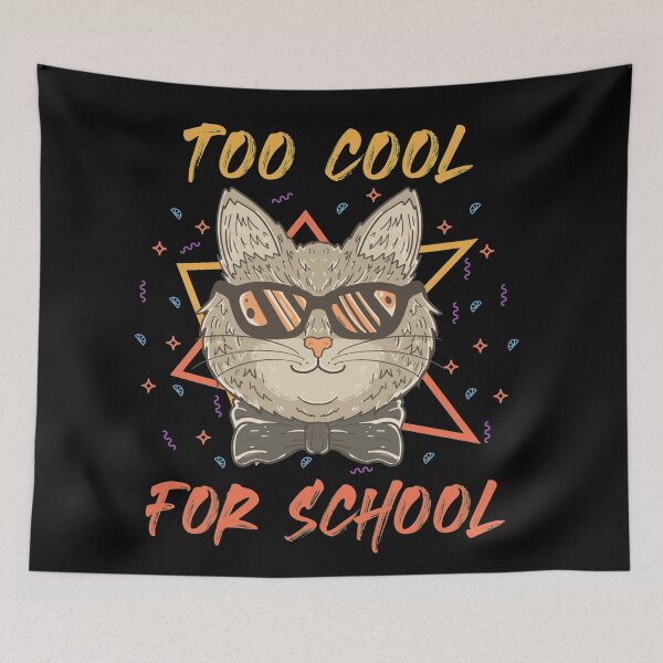 Item preview, Too Cool For School Cat designed and sold by Daluyong.