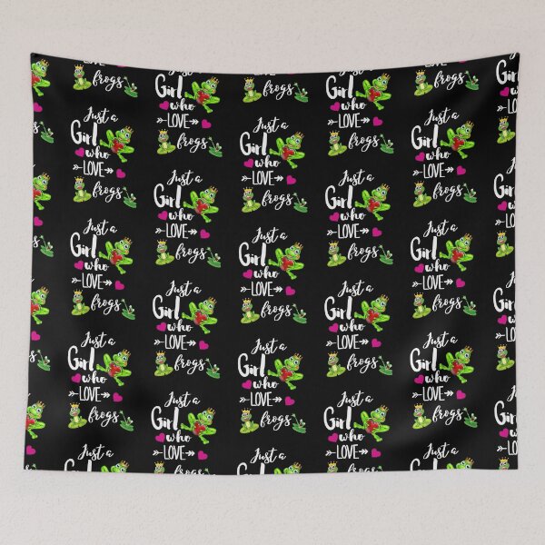 Item preview, Just A Girl Who Loves Frogs designed and sold by Preety Padhiyar.