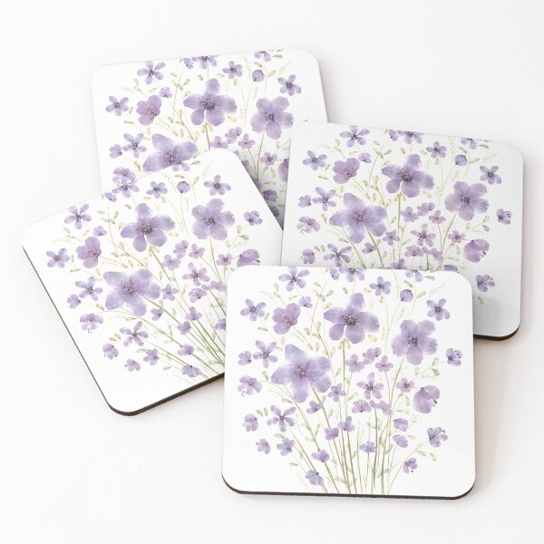 Item preview, Purple small blooms drawing  designed and sold by MercuryV.