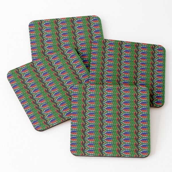 Item preview, South Africa Zambia chevrons (DISTRESSED) designed and sold by SolidEarthArt.