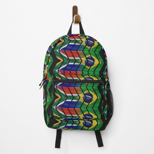 Item preview, South Africa Brazil chevrons (DISTRESSED) designed and sold by SolidEarthArt.