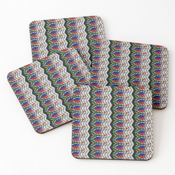 Item preview, South Africa Cyprus chevrons (DISTRESSED) designed and sold by SolidEarthArt.