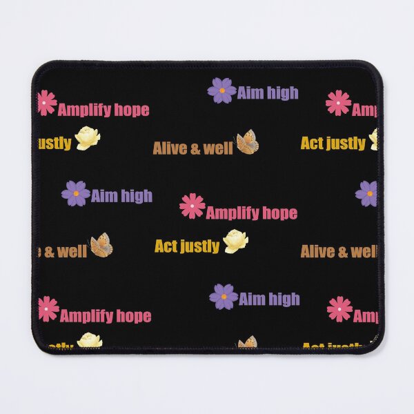 Item preview, Aim high, act justly, alive and well, amplify hope designed and sold by DopeDesign111.